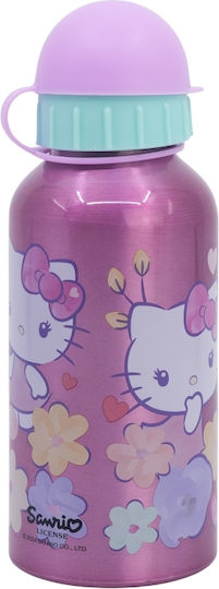 Stor Hello Kitty Παιδικό Παγούρι Hello Kitty Αλουμινίου Ροζ 400ml (Διάφορα Σχέδια/Χρώματα)