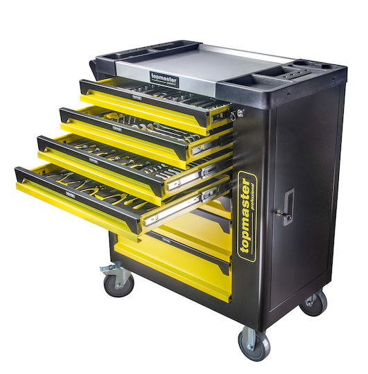 Tool Cabinet 7 Drawers Equipped 182 Pieces Tmp Top Master Pro 455555
