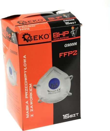 Masca de praf Ffp2 cu supapă Geko G90006