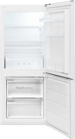 Amica Combină frigorifică 201lt Î136xL54xA59.5cm. Inox FK1815.4U
