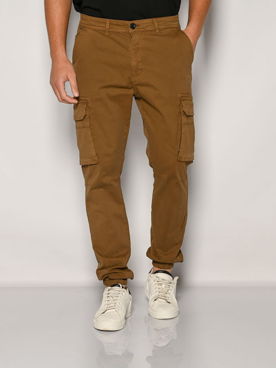 Camaro Trousers Cargo Elastic Tobacco