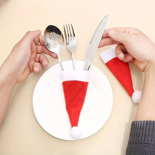 Panora Weihnachtliche Etui für Besteck Rot L12xB6cm.