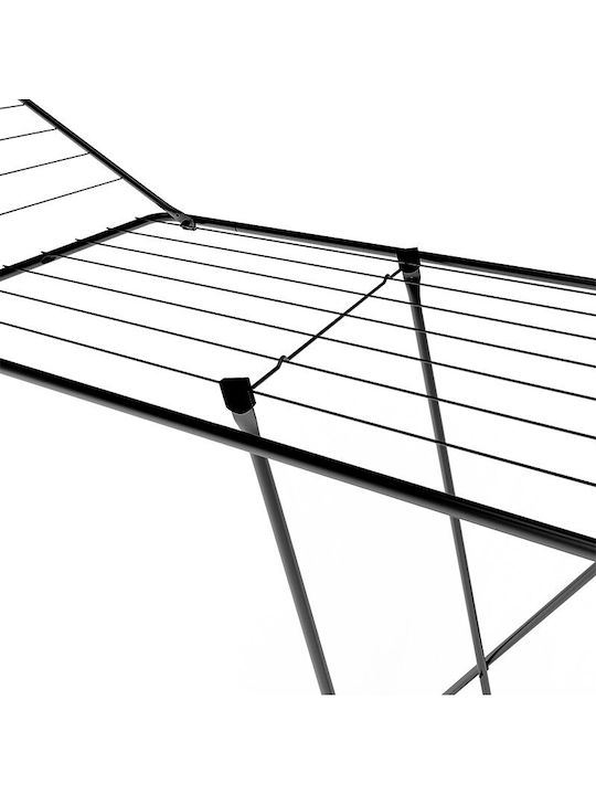 Viosarp Metallic Folding Floor Clothes Drying Rack with Hanging Length 18m