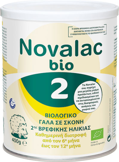 Novalac Milk Powder Bio 2 for 6m++ Months 400gr