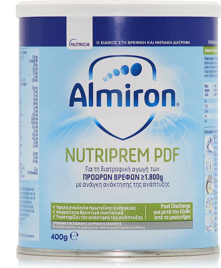 Nutricia Γάλα σε Σκόνη Almiron Nutriprem PDF για Πρόωρα 400gr