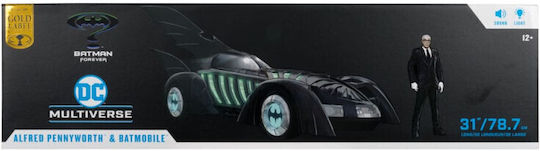 Batman Forever Dc Multiverse Action Figure Vehicle Alfred Pennyworth & Batmobile Gold Label 79 Cm