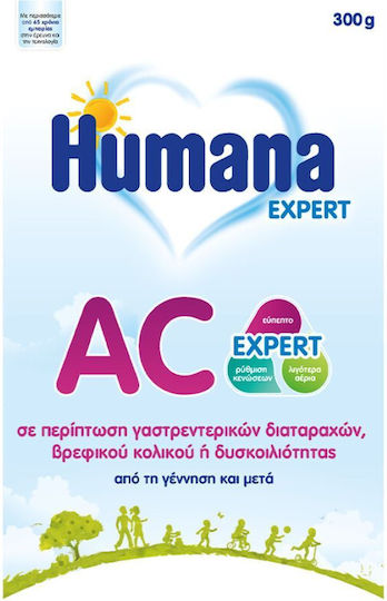 Humana Γάλα σε Σκόνη AC Expert Anticolic για 0+ Μηνών 300gr