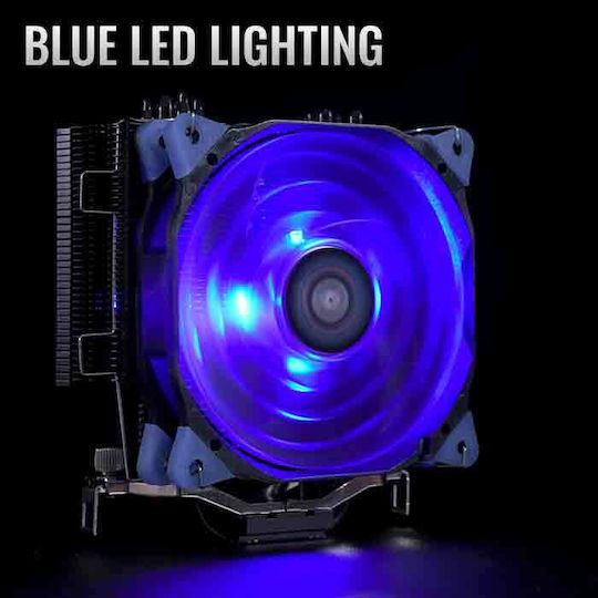 Aerocool Verkho 5 Dark CPU Cooler for Socket AM4/AM5/1200/115x/1700 Blue