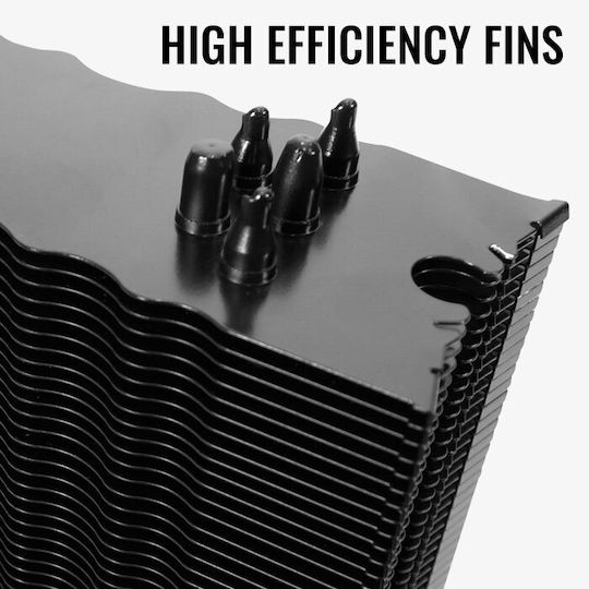 Aerocool Verkho 5 Dark CPU Cooler for Socket AM4/AM5/1200/115x/1700 Blue