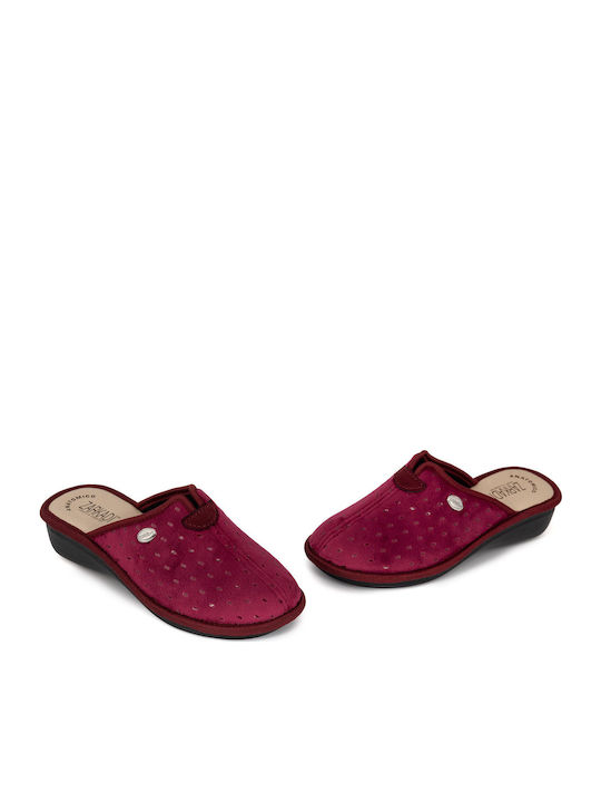 Winter Women's Slippers Burgundy