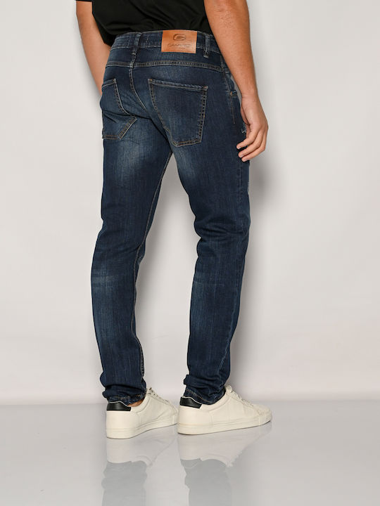 Herren Jeanshosen Elastisches Slim Fit Blau