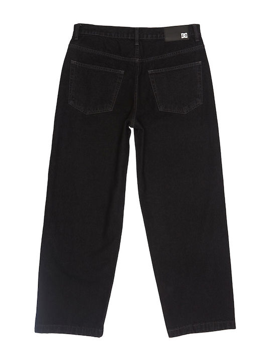 Worker Men's Jeans Pants with Loose Baggy Fit Black