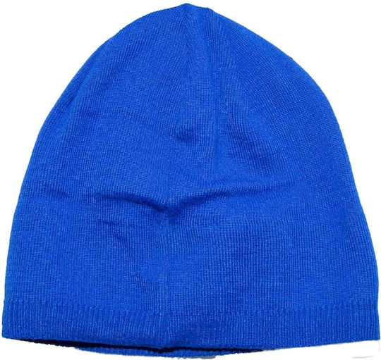 Beanie Unisex Σκούφος Πλεκτός σε Μπλε χρώμα