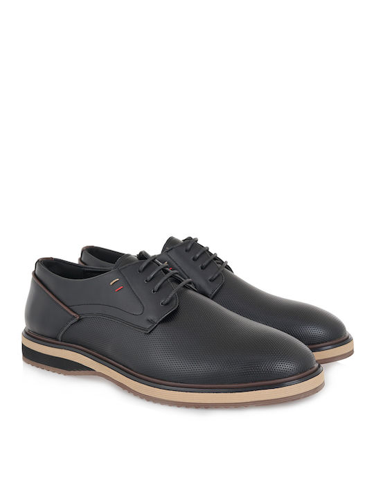 JK London Herren Freizeitschuhe Schwarz