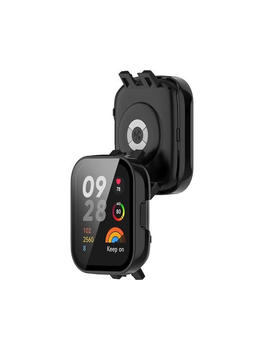 Silicone Case in Black color for Xiaomi Redmi Watch 3 Lite / Watch 3 Active