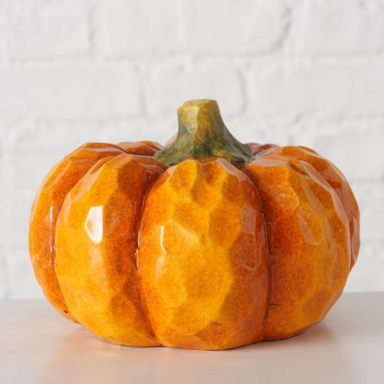 Boltze Set of Decorative Pumpkins made of Ceramic Material 13.5x11cm 2pcs