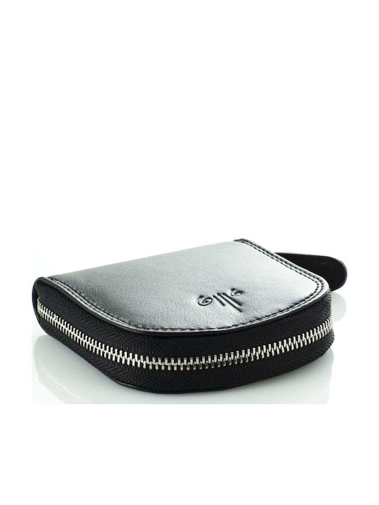 Leather Men's Wallet Coins Black