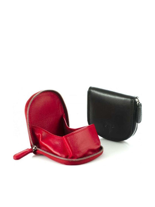 Leather Men's Wallet Coins Black