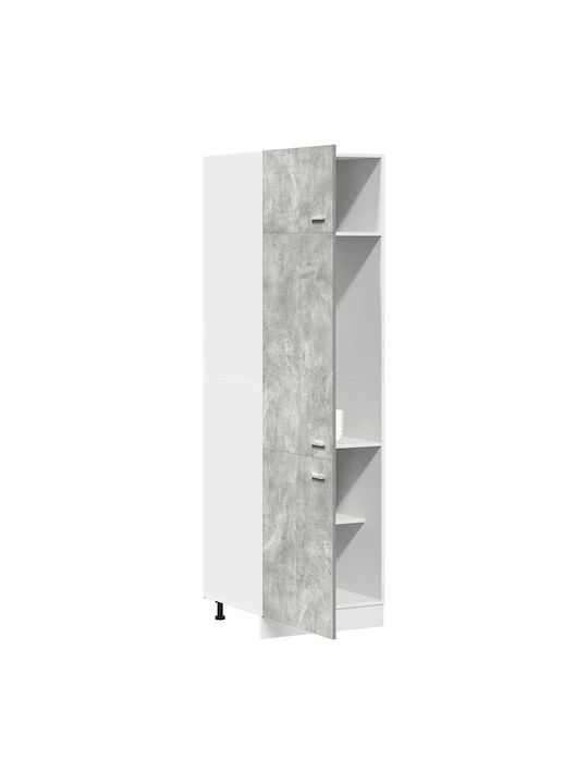 Кухненска Колона Сив 60x57x207бр