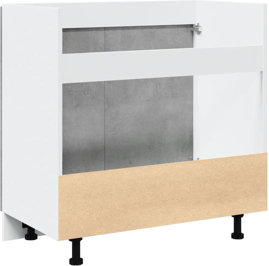 Dulap pentru Chiuvetă Gri 80x46x81.5buc