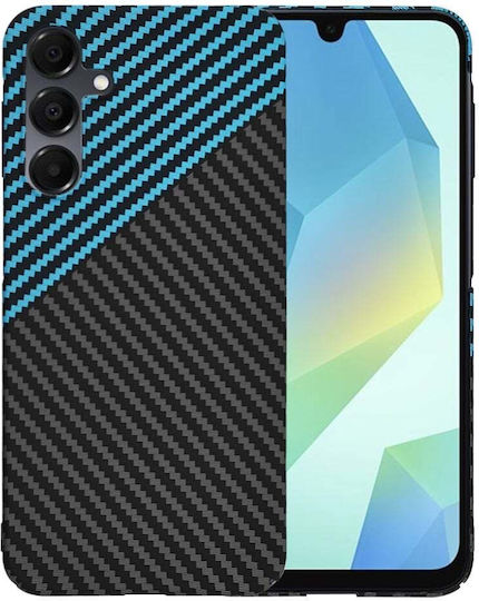 Techsuit Carbon Back Cover Blue (Samsung Galaxy A16 - Techsuit)