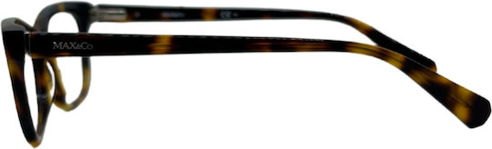 Max & Co Women's Acetate Brown Tortoise Prescription Eyeglass Frame 373 086