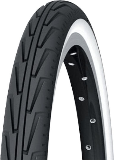 Michelin-brn Bicycle Tire 24x1 3/8 600 A Comfort 37-541 Black-White