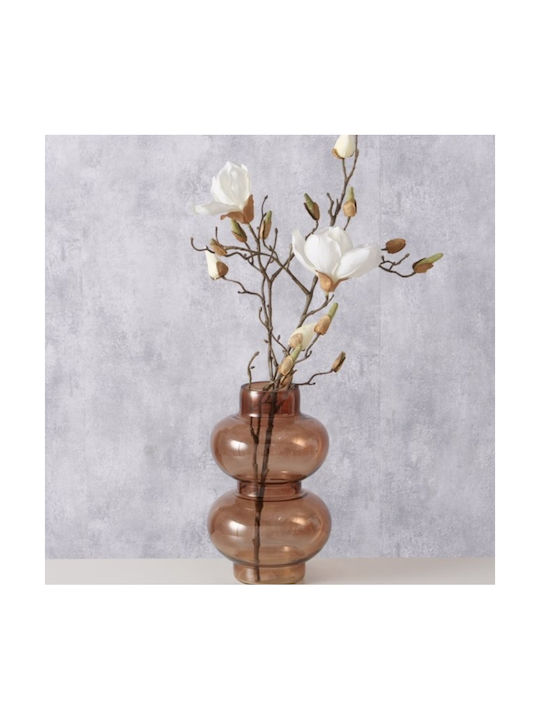 Meli Handmade Decorative Glass Vase Brown 25 cm