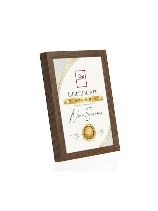 Κορνίζα Zep Certificate 21x29.7 Καφέ