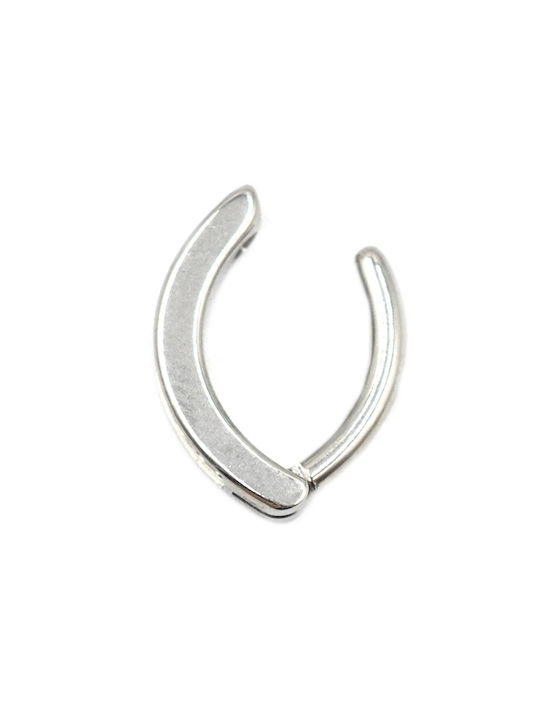 Poco Loco Body Earring Hoop Titanium with Stones