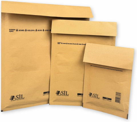 thessPACK Envelope Bag Type with Bubble Wrap 1pcs in Brown Color