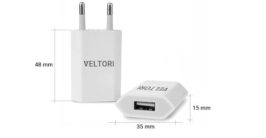 Canyon Încărcător Fără Cablu cu Port USB-A Albς (Veltori VTL1)