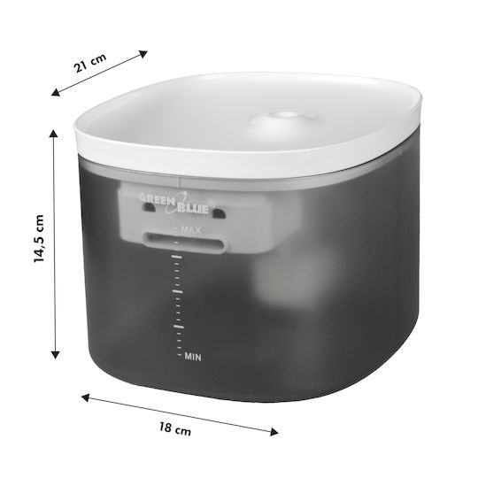 Green Blue Automatic Dog and Cat Feeder and Waterer 3L 21x18x14.5cm