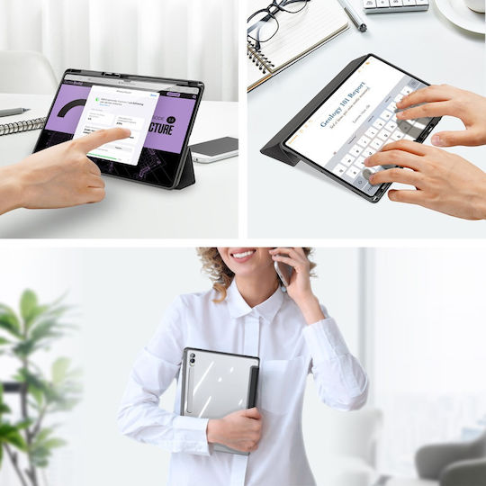 Dux Ducis Flip Cover Neagră (Samsung Galaxy Tab S10 Ultra)