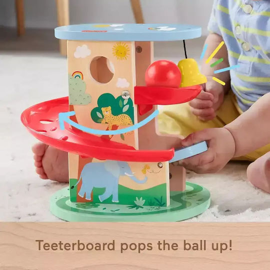 Mattel Μπάλα Treehouse Ball Run από Ξύλο για 9+ Μηνών