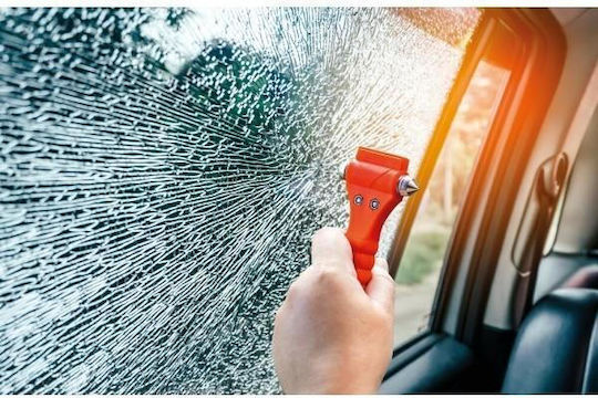 Lampa Car Emergency Hammer with Seatbelt Cutter Orange