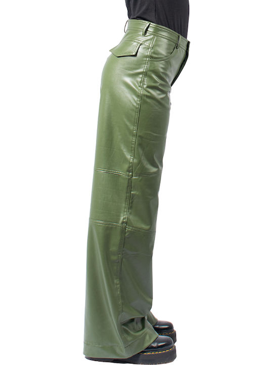 Women's Fabric Trousers Khaki