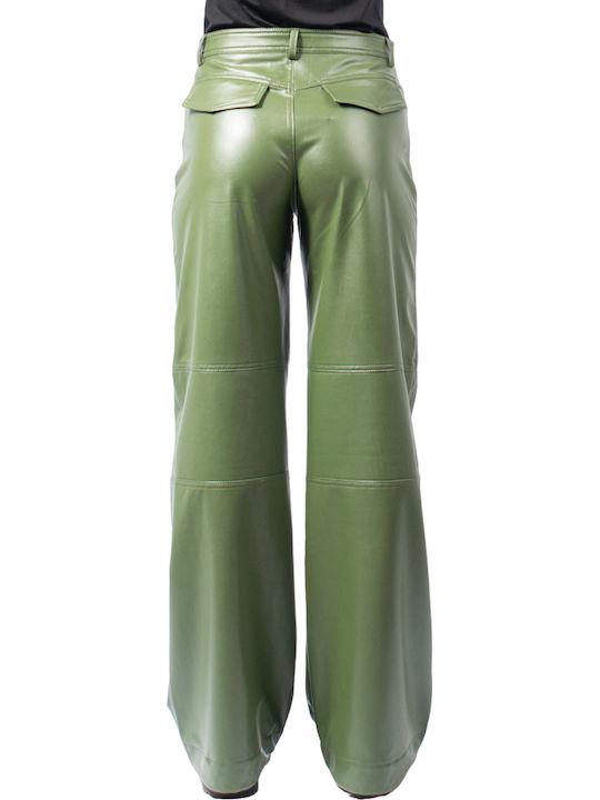 Women's Fabric Trousers Khaki