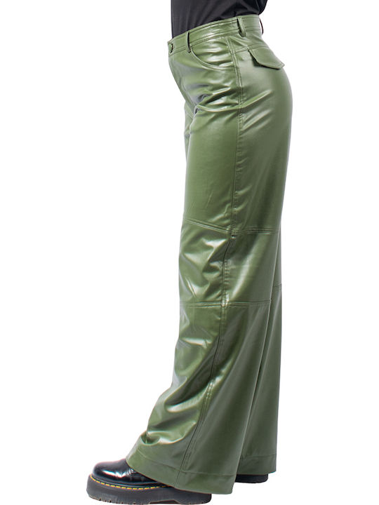 Women's Fabric Trousers Khaki