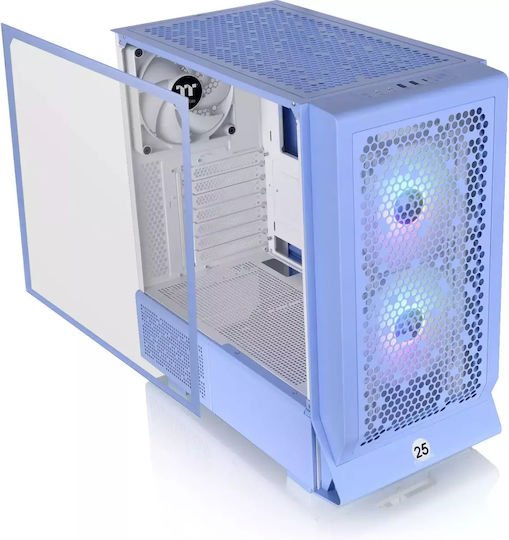 Thermaltake Ceres 330 TG ARGB Геймърско Midi Tower Компютърна Кутия Hydrangea Син