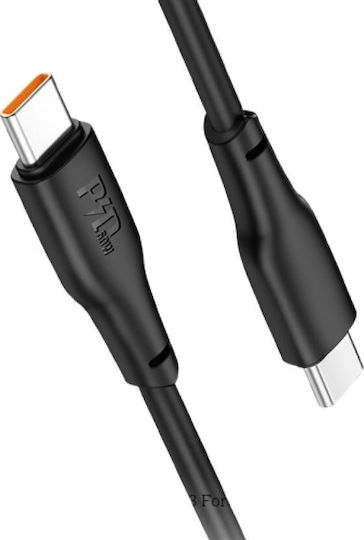Lamtech USB 2.0 Cable USB-C male - USB-C 60W Black 2m