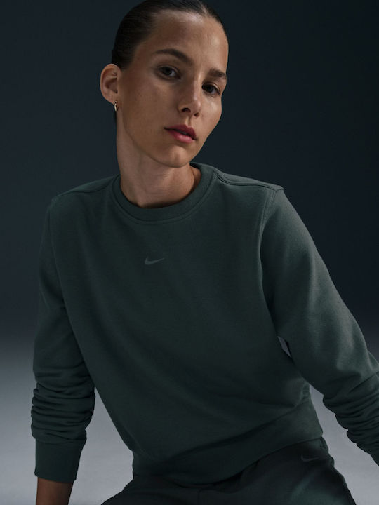 Dri-Fit Γυναικείο Φούτερ Vintage Green / Black