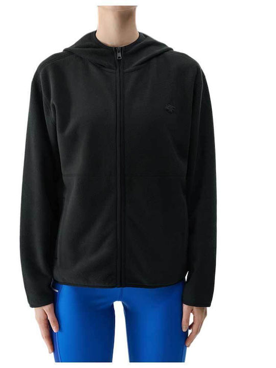 Fleece Jachetă de damă în Negru Culoare