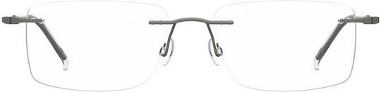 Safilo Männlich Metallisch Brillenrahmen Silber 7A 123 R80