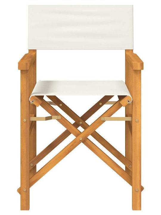 Director's Chair Wooden Κρέμα 1pcs 57x54.5x85cm.