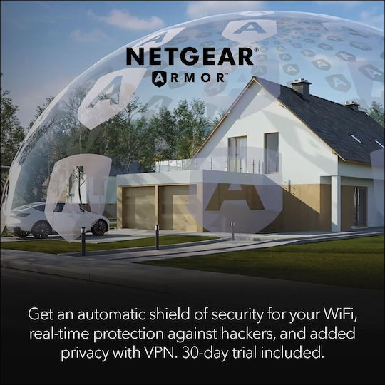 NetGear Nighthawk RS500 Ασύρματο Router Wi‑Fi 7 με 4 Θύρες 2.5 Gigabit