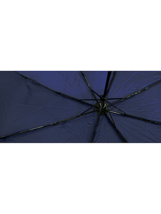 Gift-Me Ομπρέλα Βροχής Σπαστή Navy Μπλε