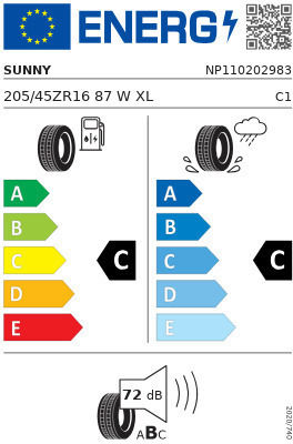 Sunny Na305 205/45R16 87E-Commerce-Website XL Sommerreifen Reifen für Passagier Auto