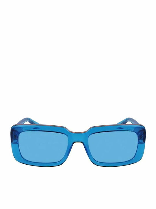 Karl Lagerfeld Unisex Γυαλιά Ηλίου με Μπλε Κοκκάλινο Σκελετό και Γαλάζιο Φακό KL6101S-450