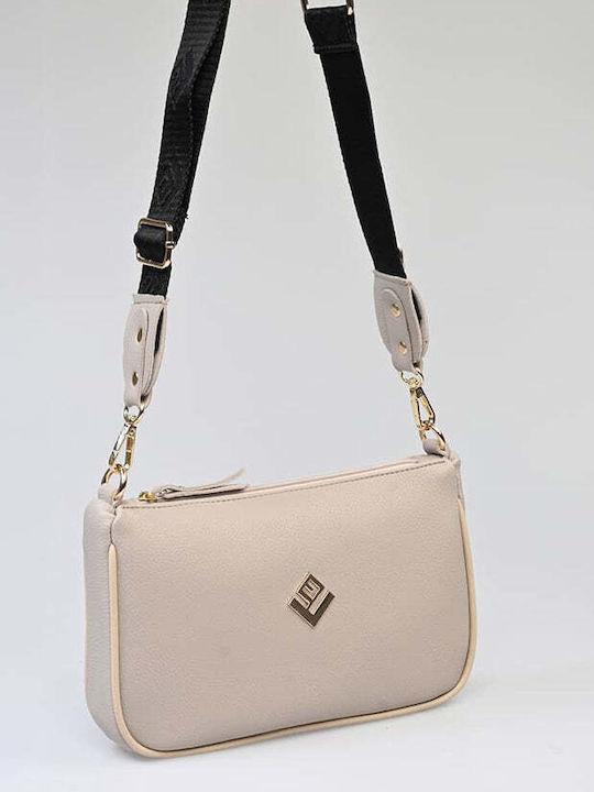 Lovely Handmade Women's Bag Shoulder Beige